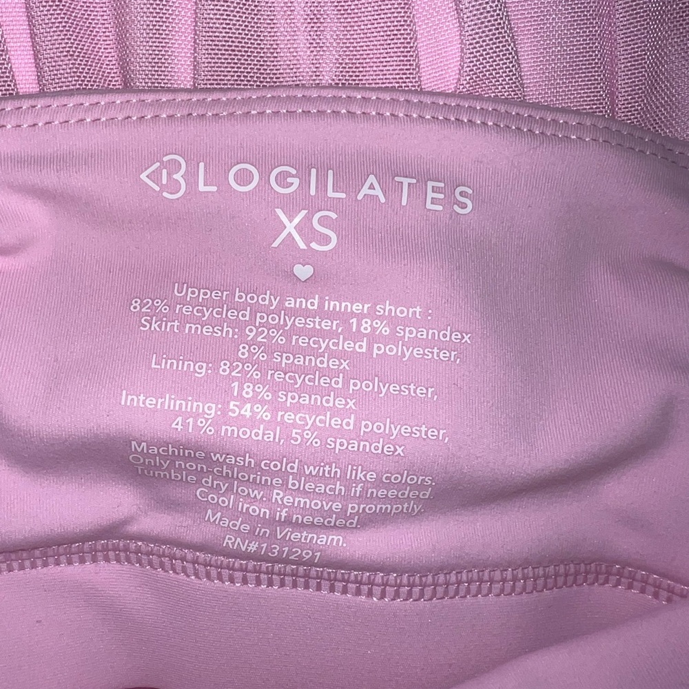 Blogilates Pink Balletcore Active Dress Built In Shorts Pilates Workout XS - Picture 6 of 7